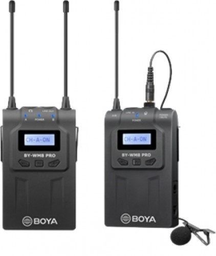 Vieno kanalo belaidis mikrofonas, 48 kanalai, 6 valandų baterija BOYA juoda / BOYA10079 image 1