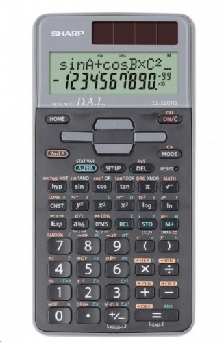 Kabatas kalkulators Sharp EL-520TG pelēks image 1