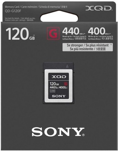 Sony memory card XQD G 120GB 440/400MB/s image 1
