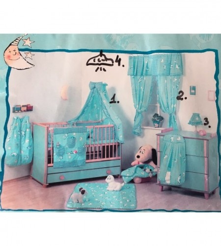 Drewex Tekstils bērna istabai (gultas veļa,loga aizkariņi, lampas) KOLORINO K-031-izpārdošana image 1