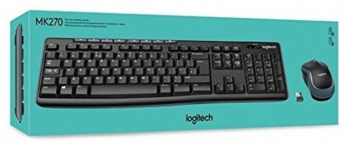 Logitech MK270 WRL Kомплект Клавиатура + Мышь Черный (ENG) image 1
