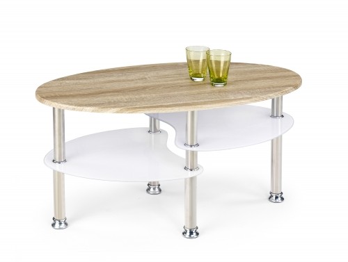 MEDEA coffee table color: sonoma oak/extra white image 1