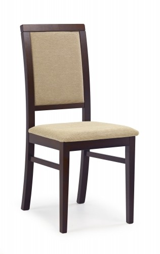 SYLWEK 1 chair color: dark walnut/TORENT BEIGE image 1