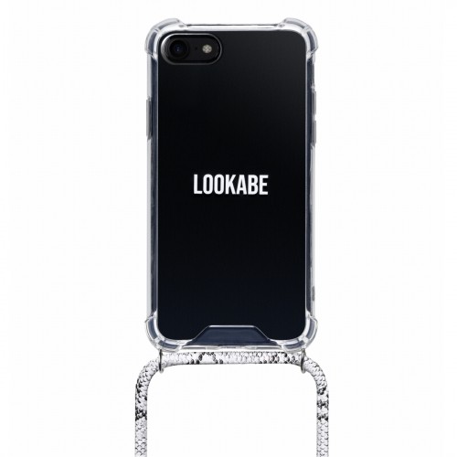 Lookabe Necklace Snake Edition iPhone Xr silver snake loo019 image 1
