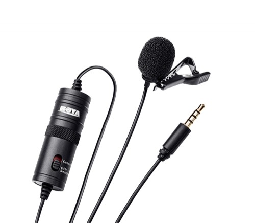 Mikrofonas BOYA 65-18000 HZ, 6.3 mm stereo adapteris, juodas / BY-M1 / BOYA10003 image 1