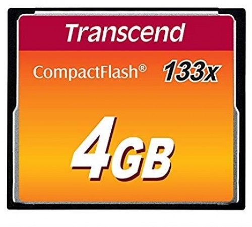 MEMORY COMPACT FLASH 4GB/SLC TS4GCF133 TRANSCEND image 1