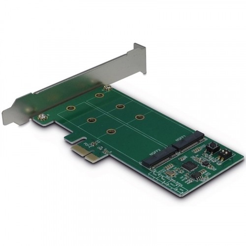 Inter-tech PCIe Adapter for two M.2 S-ATA drives/RAID (Drives 2xM.2 SSD, Host PCIe x1 v2.0), card image 1