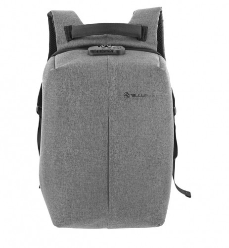 Tellur 15.6 Notebook Backpack Antitheft V2, USB port, gray image 1