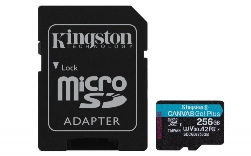 MEMORY MICRO SDXC 256GB UHS-I/W/ADAPTER SDCG3/256GB KINGSTON image 1