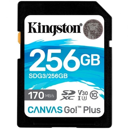 Kingston 256GB SDXC Canvas Go Plus 170R C10 UHS-I U3 V30 EAN: 740617301519 image 1