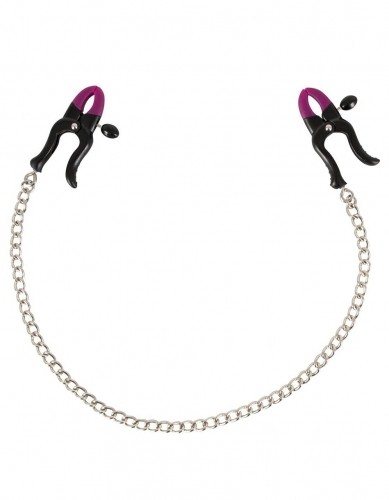 Bad Kitty nipple clamps with chain [  ] image 1
