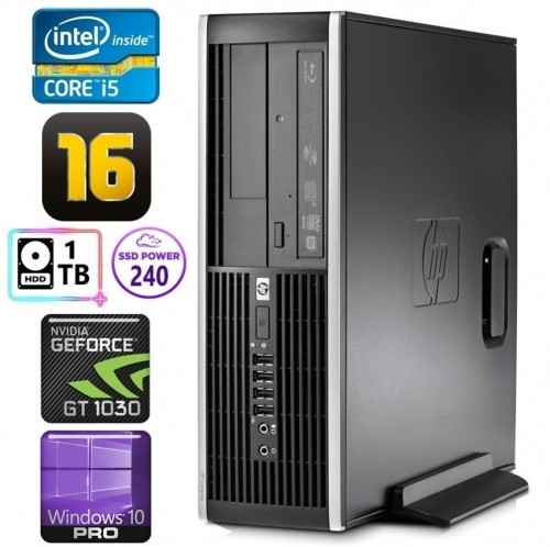Hewlett-packard HP 8100 Elite SFF i5-750 16GB 240SSD+1TB GT1030 2GB DVD WIN10Pro image 1