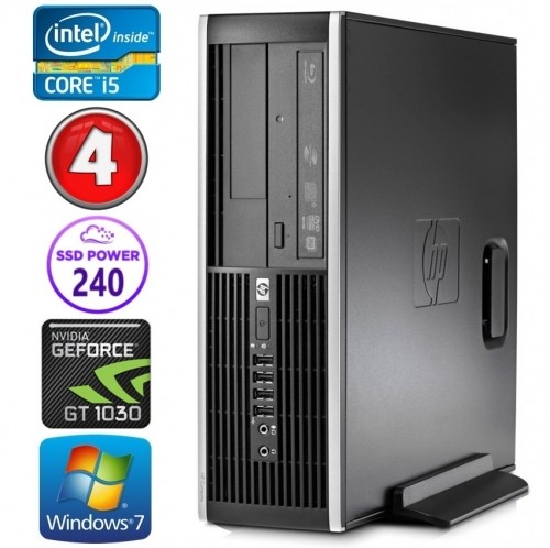 Hewlett-packard HP 8100 Elite SFF i5-750 4GB 240SSD GT1030 2GB DVD WIN7Pro image 1