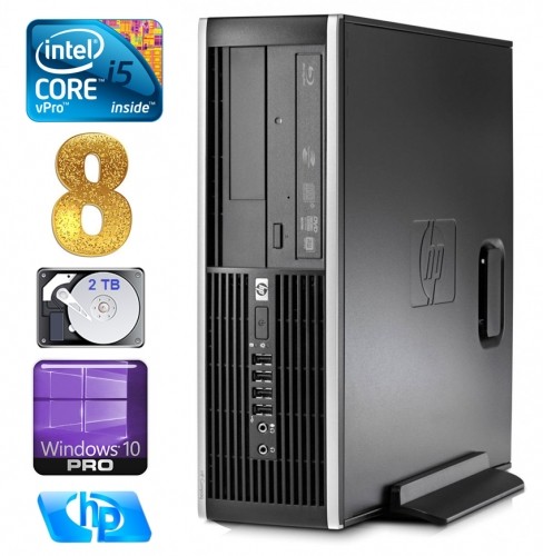 Hewlett-packard HP 8100 Elite SFF i5-650 8GB 2TB DVD WIN10Pro image 1