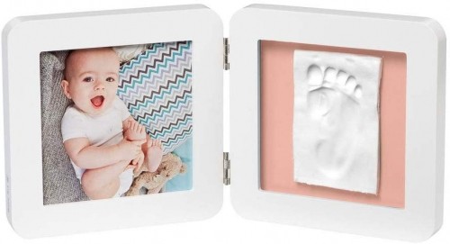 Baby Art Double 1P Essentials komplekts mazuļa pēdiņas vai rociņas nospieduma izveidošanai, balts - 3601097100 image 1