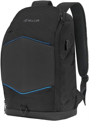 Tellur 15.6 Notebook Backpack Illuminated Strip, USB port, black image 1