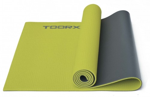 Toorx Yoga mat MAT176 PVC 173x60x0,6 PVC lime green/gray image 1