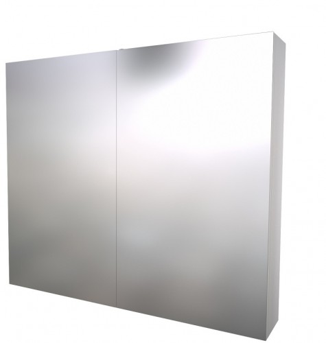Шкафчик с зеркальными дверцами Raguvos Baldai SCANDIC 80 CM glossy white 1500511 image 1