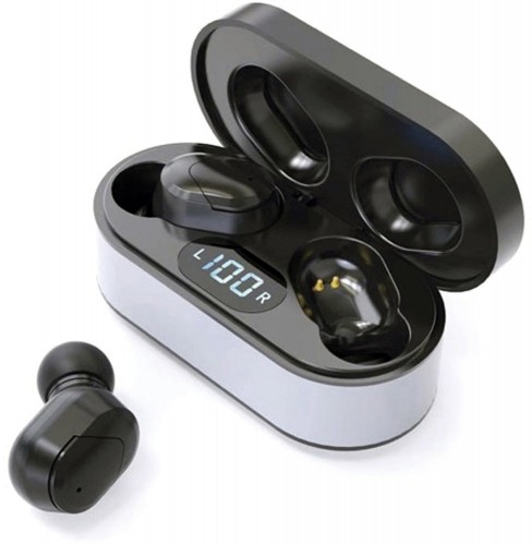 Platinet earphones Sport + charging station PM1050 Vibe, black image 1