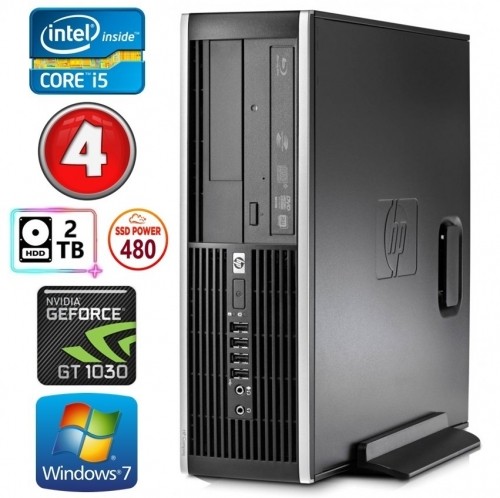 Hewlett-packard HP 8100 Elite SFF i5-750 4GB 480SSD+2TB GT1030 2GB DVD WIN7Pro image 1