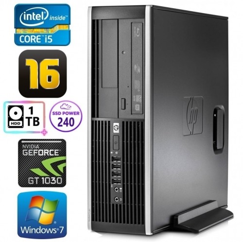 Hewlett-packard HP 8100 Elite SFF i5-750 16GB 240SSD+1TB GT1030 2GB DVD WIN7Pro image 1