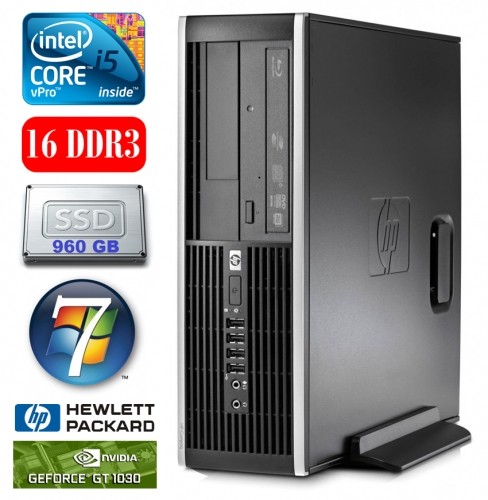 Hewlett-packard HP 8100 Elite SFF i5-650 16GB 960SSD GT1030 2GB DVD WIN10PRO/W7P image 1