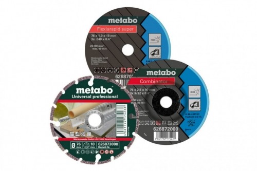 Metāla griežšanas un slīpēšanas diska komplekts 76mm 3 gab., Metabo image 1