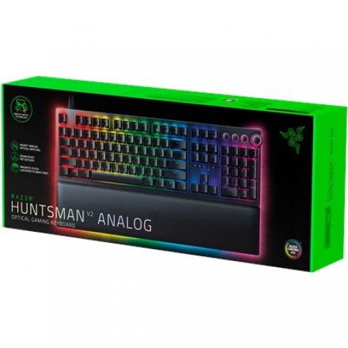 Razer Huntsman V2, Optical Gaming Keyboard, RGB LED light, US, Black, Wired image 1