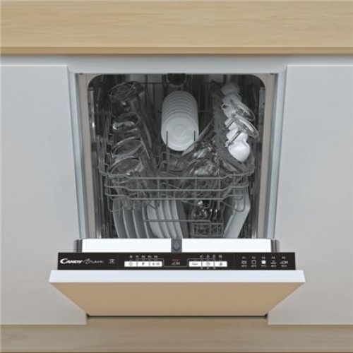 Candy Dishwasher CDIH 1L952 Built-in, Width 44.8 cm, Number of place settings 9, Number of programs 5, Energy efficiency class F, AquaStop function, White image 1