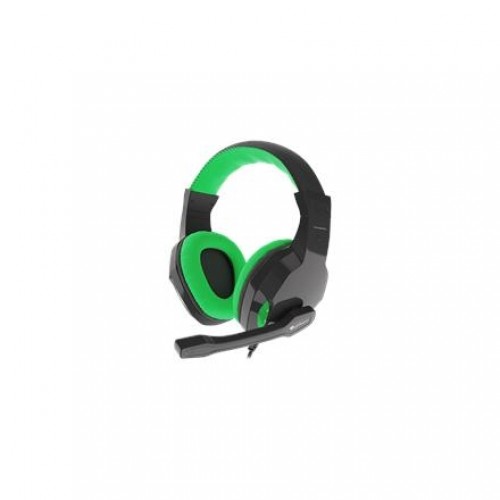 Genesis Gaming Headset, 3.5 mm, ARGON 100, Green/Black, Built-in microphone image 1