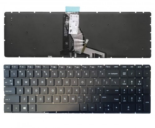 Keyboard HP 250 G6, 255 G6, 256 G6, 258 G6, 15-BS with backlight (US) image 1