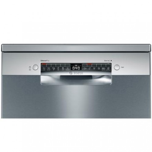 Bosch Dishwasher SMS4HVI33E Free standing, Width 60 cm, Number of place settings 13, Number of programs 6, D, Display, AquaStop function, Silver image 1