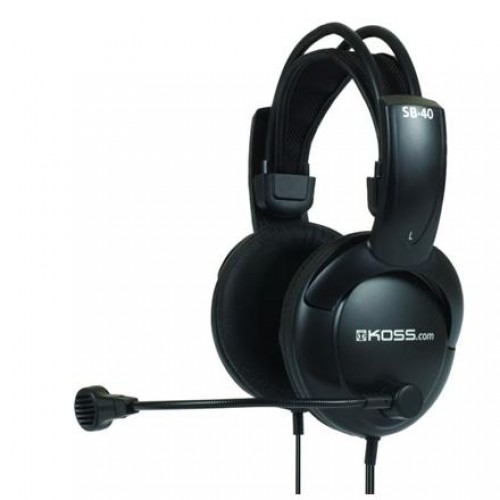 Koss Headphones SB40 Headband/On-Ear, 3.5mm (1/8 inch), Microphone, Black, image 1