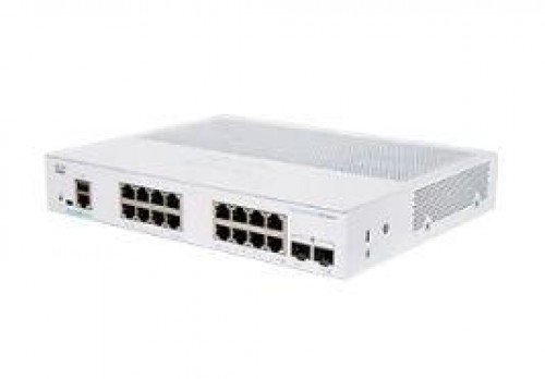 Cisco CBS350-16T-2G-EU network switch Managed L2/L3 Gigabit Ethernet (10/100/1000) Silver image 1