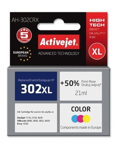 Activejet ink for Hewlett Packard No.302XL F6U67AE image 1