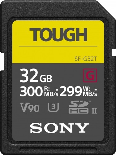 Sony memory card SDHC 32GB Tough C10 UHS-II U3 V90 image 1
