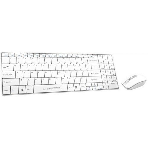 Esperanza EK122W keyboard RF Wireless QWERTY White image 1