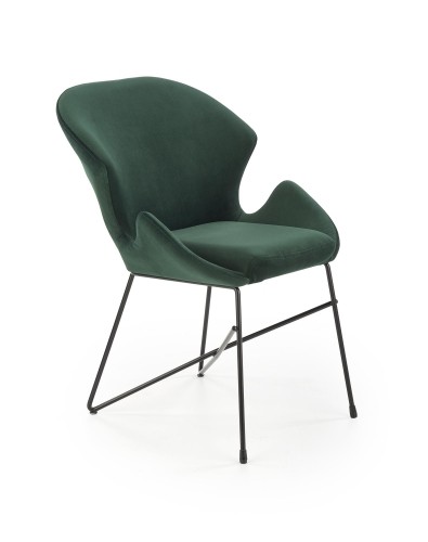 Halmar K458 chair color: dark green image 1