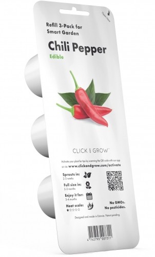 Click & Grow gudrā augu dārza uzpilde Čili pipars 3gb. image 1