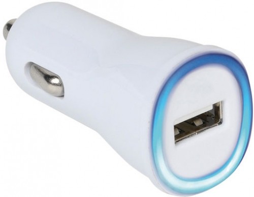 Vivanco зарядка в авто USB 2.1A, белый (36257) image 1