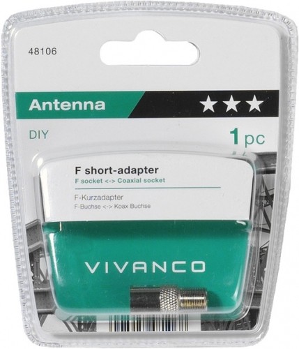 Vivanco адаптер для антены F-гнездо (48106) image 1