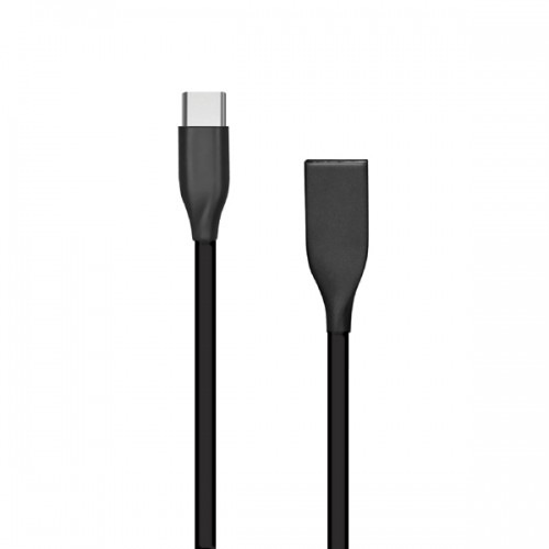 Extradigital Silicone cable USB - USB-C (black, 1m) image 1