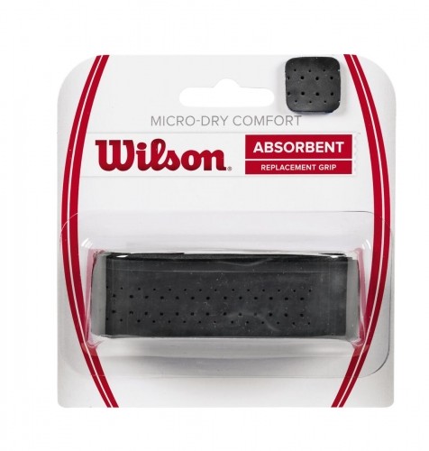 WILSON CUSHION AIRE CLASSIC PERFORATED GRIPS melns image 1