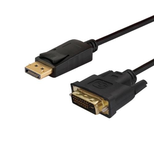 Savio CL-106 video cable adapter 1.8 m DisplayPort DVI Black image 1