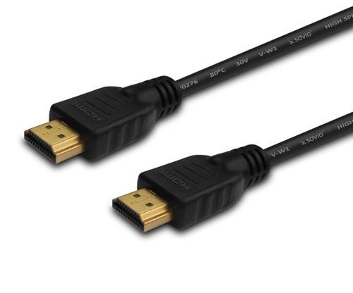 Savio CL-05 HDMI cable 2 m HDMI Type A (Standard) Black image 1