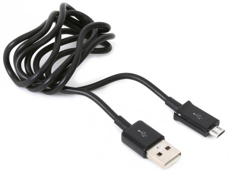 Platinet kabelis USB - microUSB 1m, melns image 1