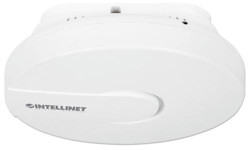 Intellinet High-Power Ceiling Mount Wireless 300N PoE Access Point, 300 Mbps, 2T2R MIMO, PoE Support, Multiple SSIDs and VLANs, 27 dBm, 400 mW (Euro 2-pin plug) image 1