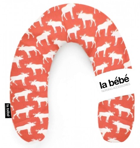 La Bebe™ Rich Maternity Pillow Art.82504 White Elk Подковка для сна, кормления малыша 30x104 cm image 1