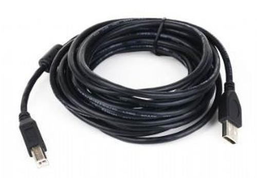 USB 2.0 A-plug B-plug 3 m (10 ft) cable with ferrite core Gembird image 1