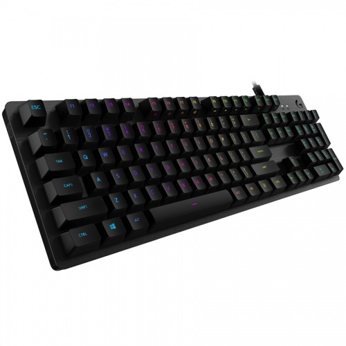 LOGITECH G512 CARBON LIGHTSYNC RGB Mechanical Gaming Keyboard with GX Red switches-CARBON-US INT'L-USB-IN image 1